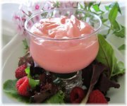 Vinaigrette crmeuse  la framboise