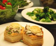  Vol-au-vent au poulet et  l'estragon